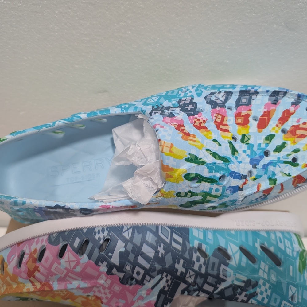 Sperry Blue Multi Slip-On Clog - Picture 3 of 7